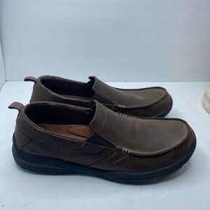 Skechers Men’s Dark Brown Slip-On Comfort Loafers